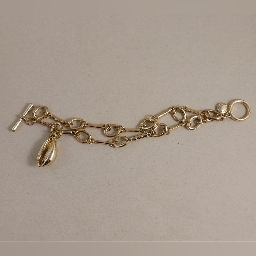 J. Crew Chain Bracelet with Shell Charm